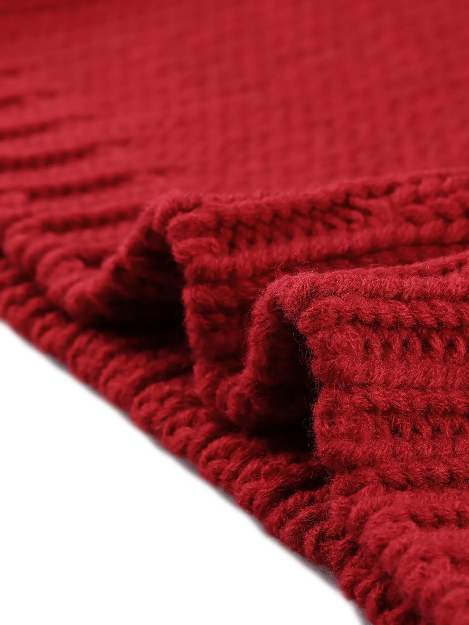 Heart Pattern Crew Neck Drop Shoulder Casual Knit Pullover Sweater sold by Allegra K product image thumbnail 4