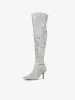 Glitter Pointed Toe Stiletto Heel Over the Knee High Boot sold by Allegra K