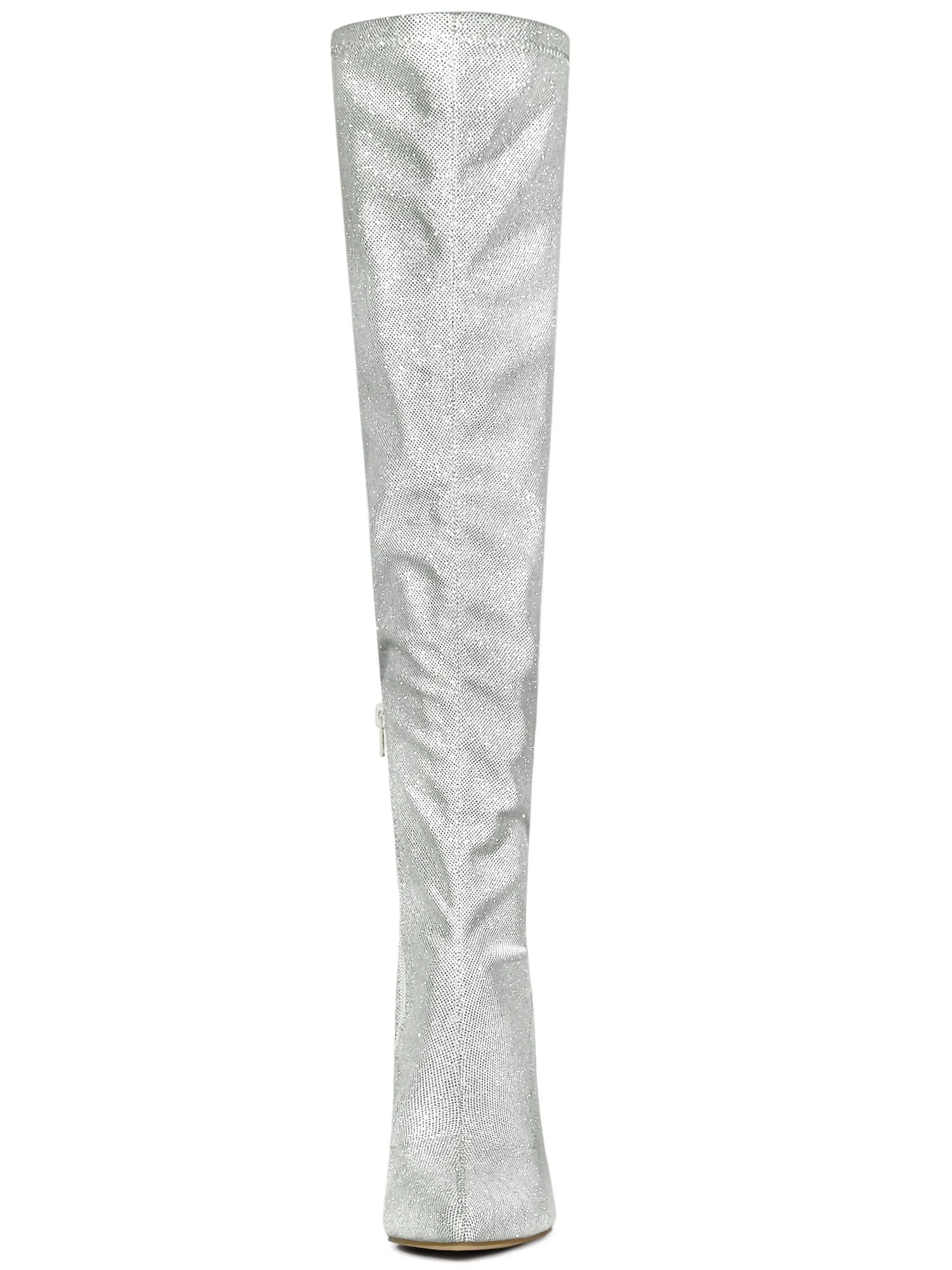 Glitter Pointed Toe Stiletto Heel Over the Knee High Boot sold by Allegra K product image thumbnail 4