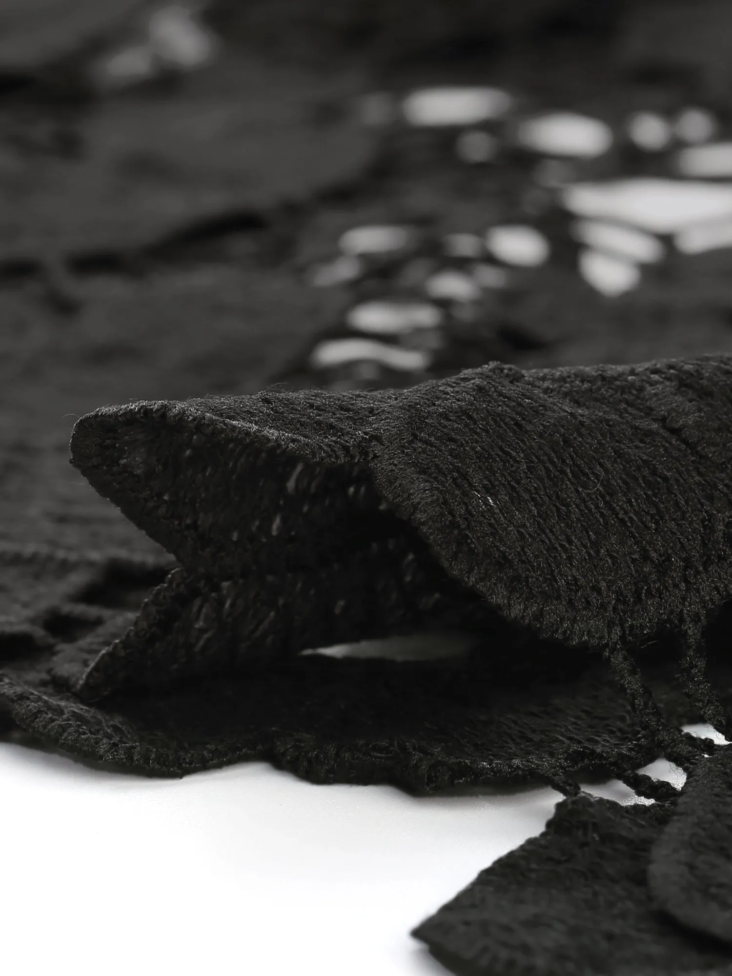 Saint Patrick's Day Elegant Elastic Waist Floral Lace Midi Skirt sold by Allegra K product image thumbnail 5