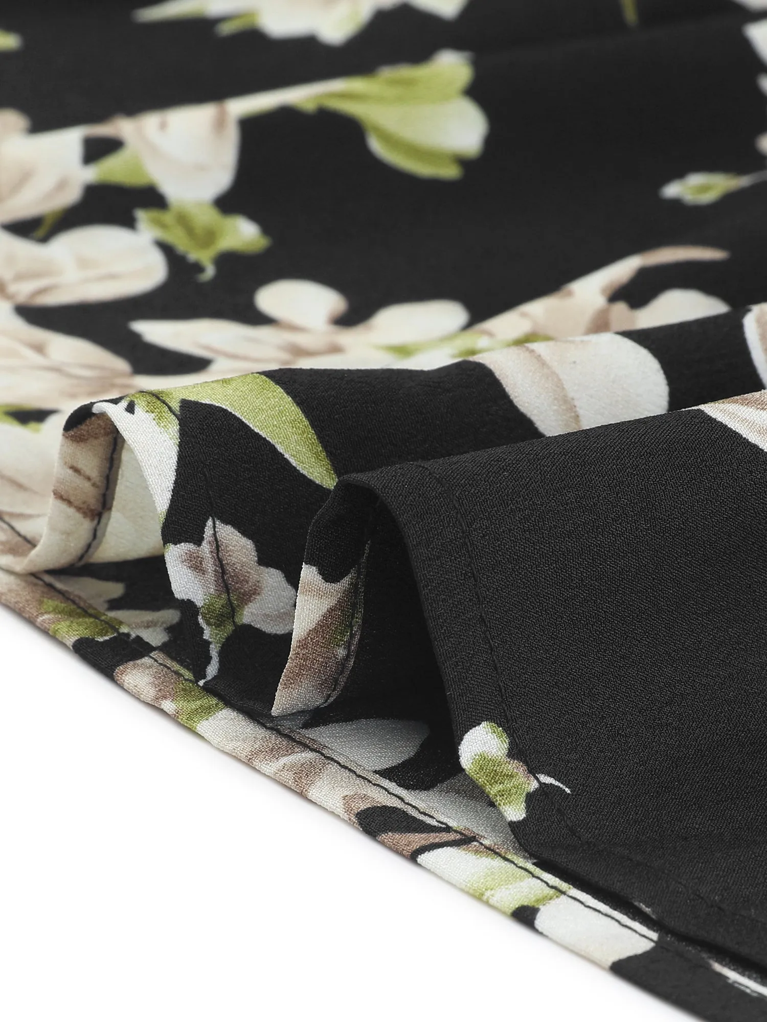 Spaghetti Strap Smocked Back Ruffled Hem Midi Floral Tiered Dress Sundress sold by Allegra K product image thumbnail 5