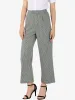 Plaid Elastic Waist Office Formal Casual Long Straight Trousers sold by Allegra K