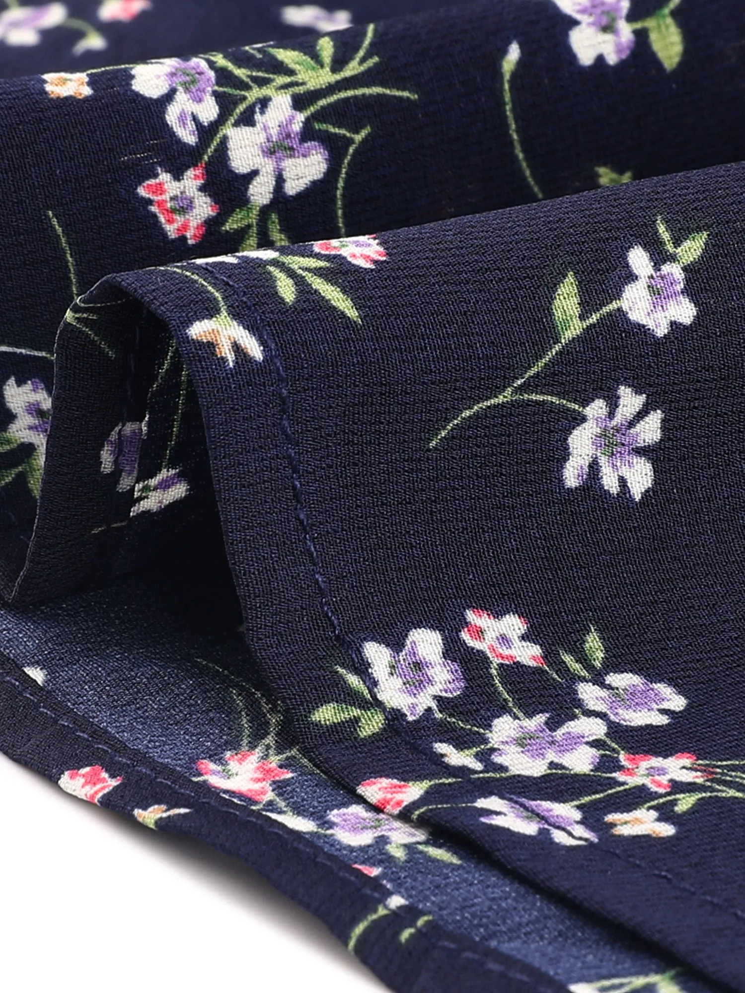 Mini Smocked Square Neck Long Sleeve Floral Print Dress sold by Allegra K product image thumbnail 5