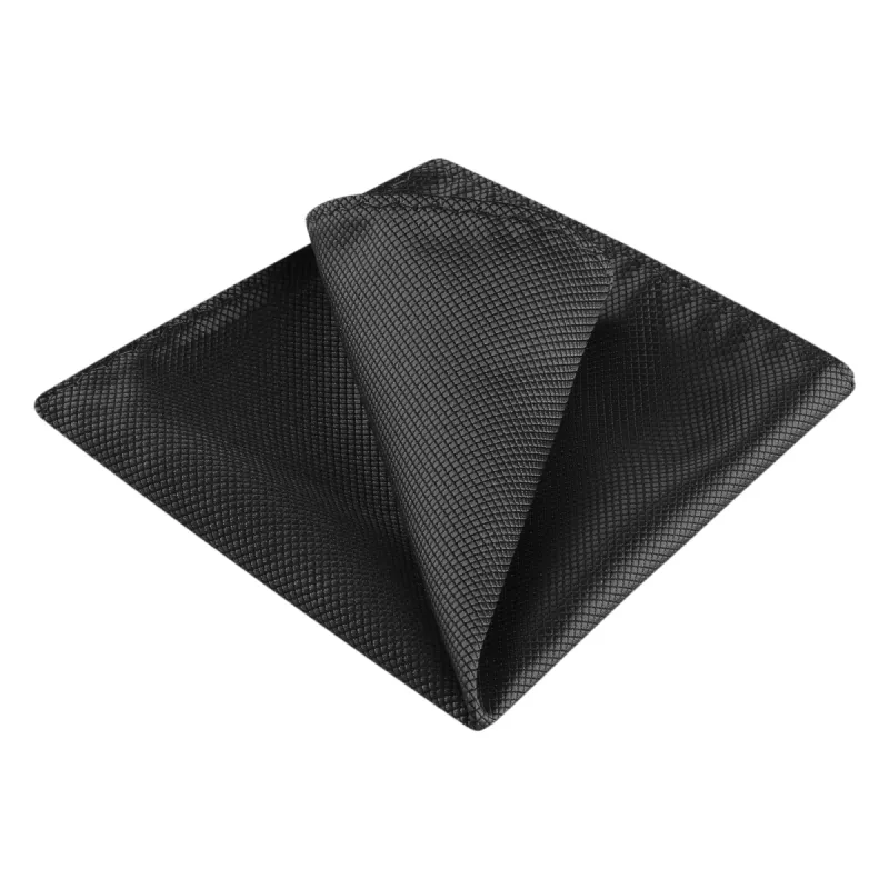 Pocket Square Solid Classic Textured Wedding Business Handkerchiefs sold by Allegra K