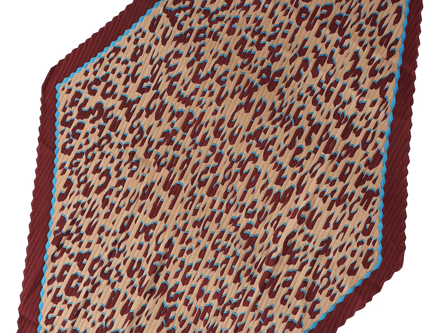 Leopard Print Pleated Rhombus Scarf Neck Scarves Neckerchief Lady sold by Allegra K product image thumbnail 5