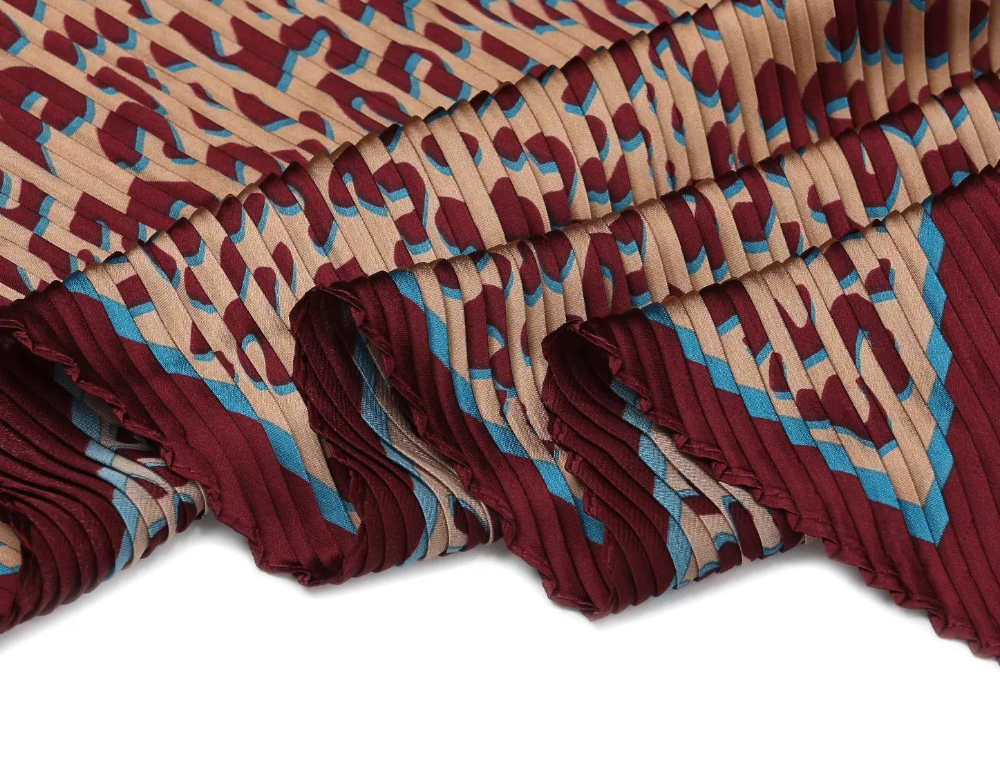 Leopard Print Pleated Rhombus Scarf Neck Scarves Neckerchief Lady sold by Allegra K product image thumbnail 4