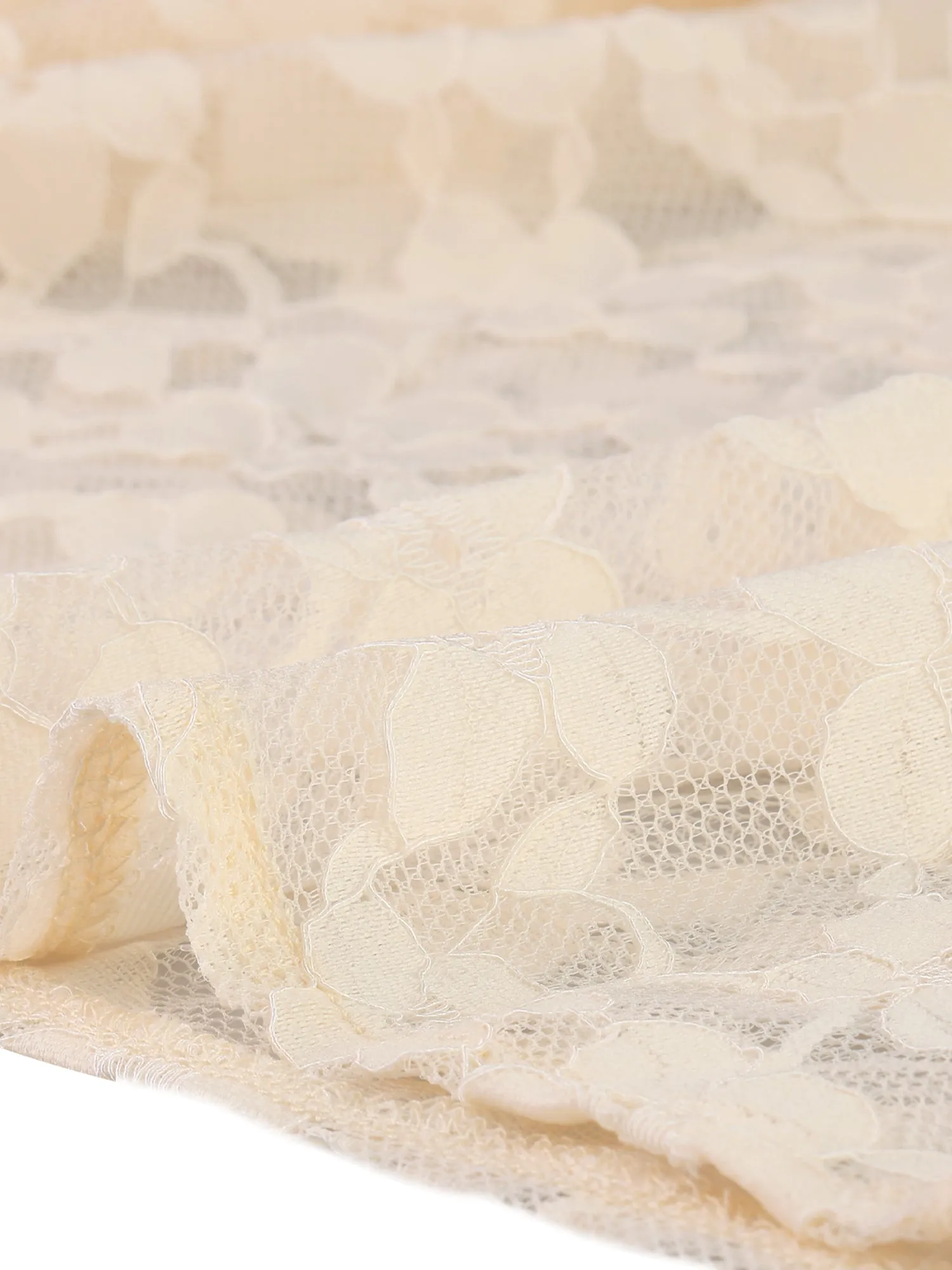 Sequin Shrug Top 3/4 Sleeve Floral Lace Sheer Crop Cardigan sold by Allegra K product image thumbnail 4