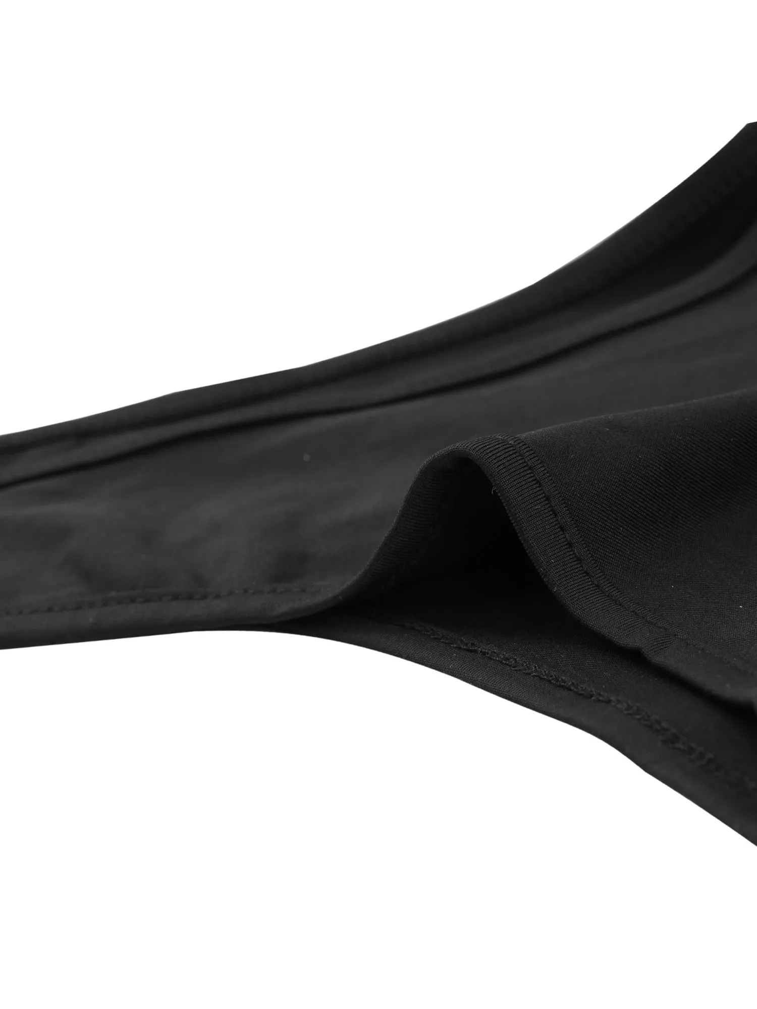 Wrap V Neck Long Sleeve Leotard Shirts Vintage Satin Bodysuit sold by Allegra K product image thumbnail 5