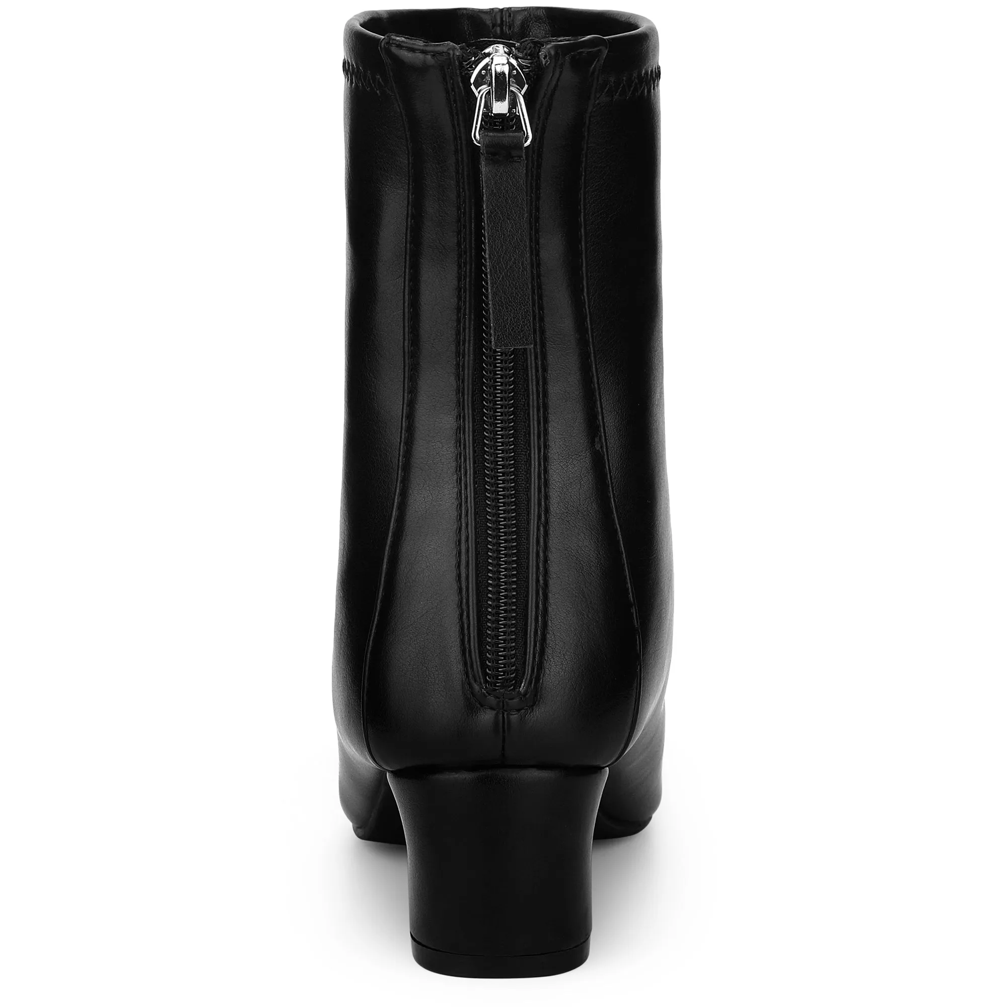 Women's Square Toe Block Heels Ankle Boots sold by Allegra K product image thumbnail 3