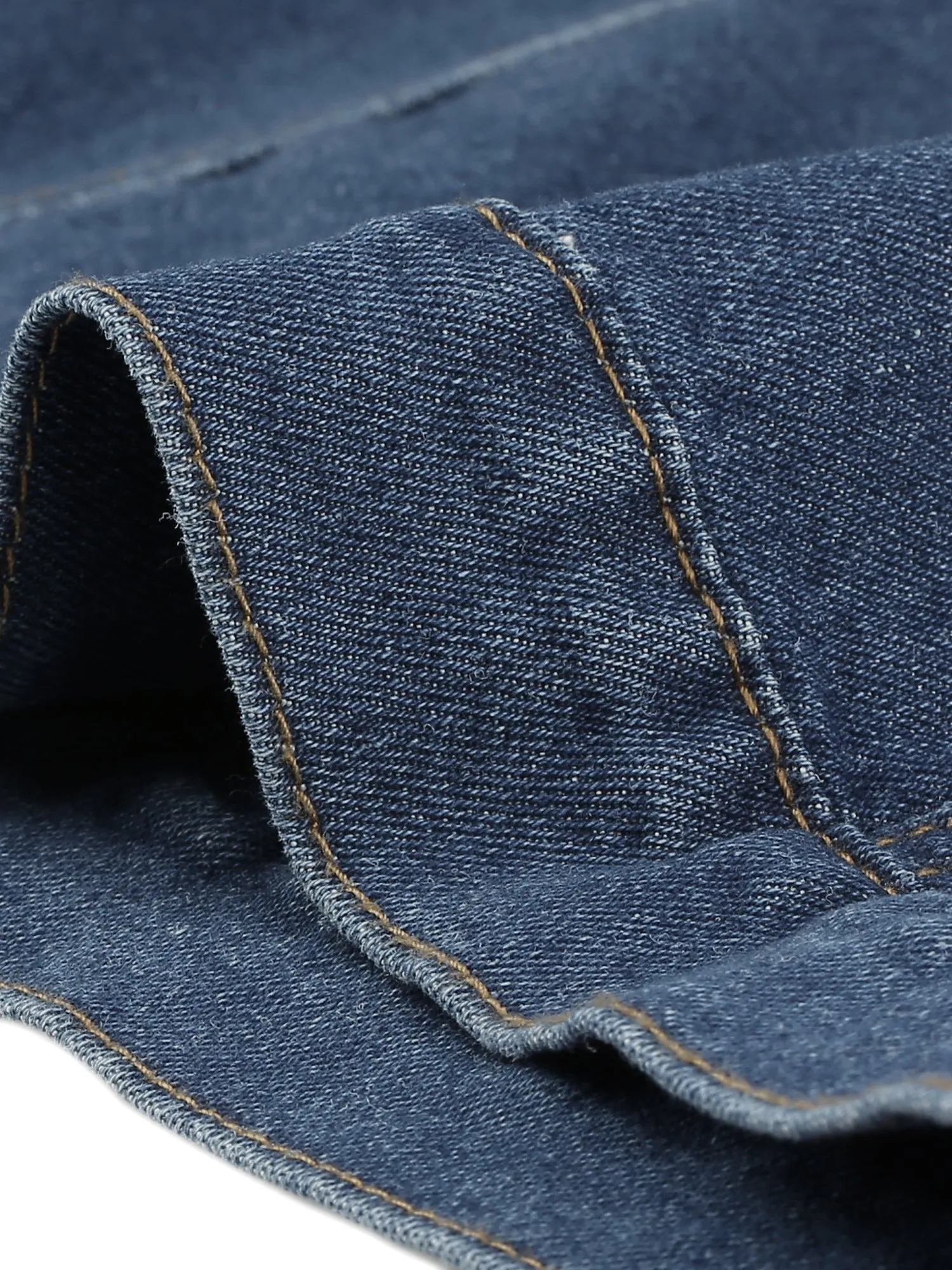 Casual Short Puff Sleeves Button-Down Jean Denim Jacket sold by Allegra K product image thumbnail 5