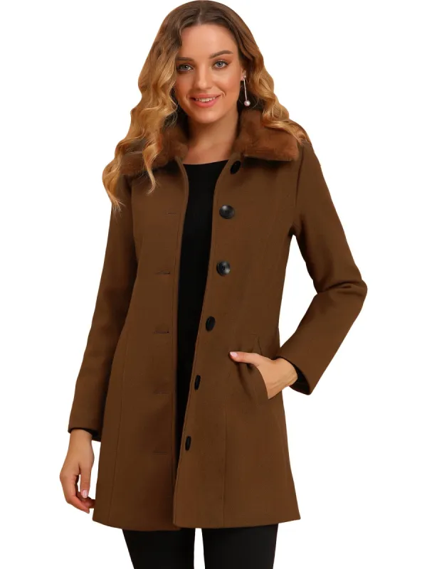 Women's Winter Single Breasted Long Warm Coat sold by Allegra K