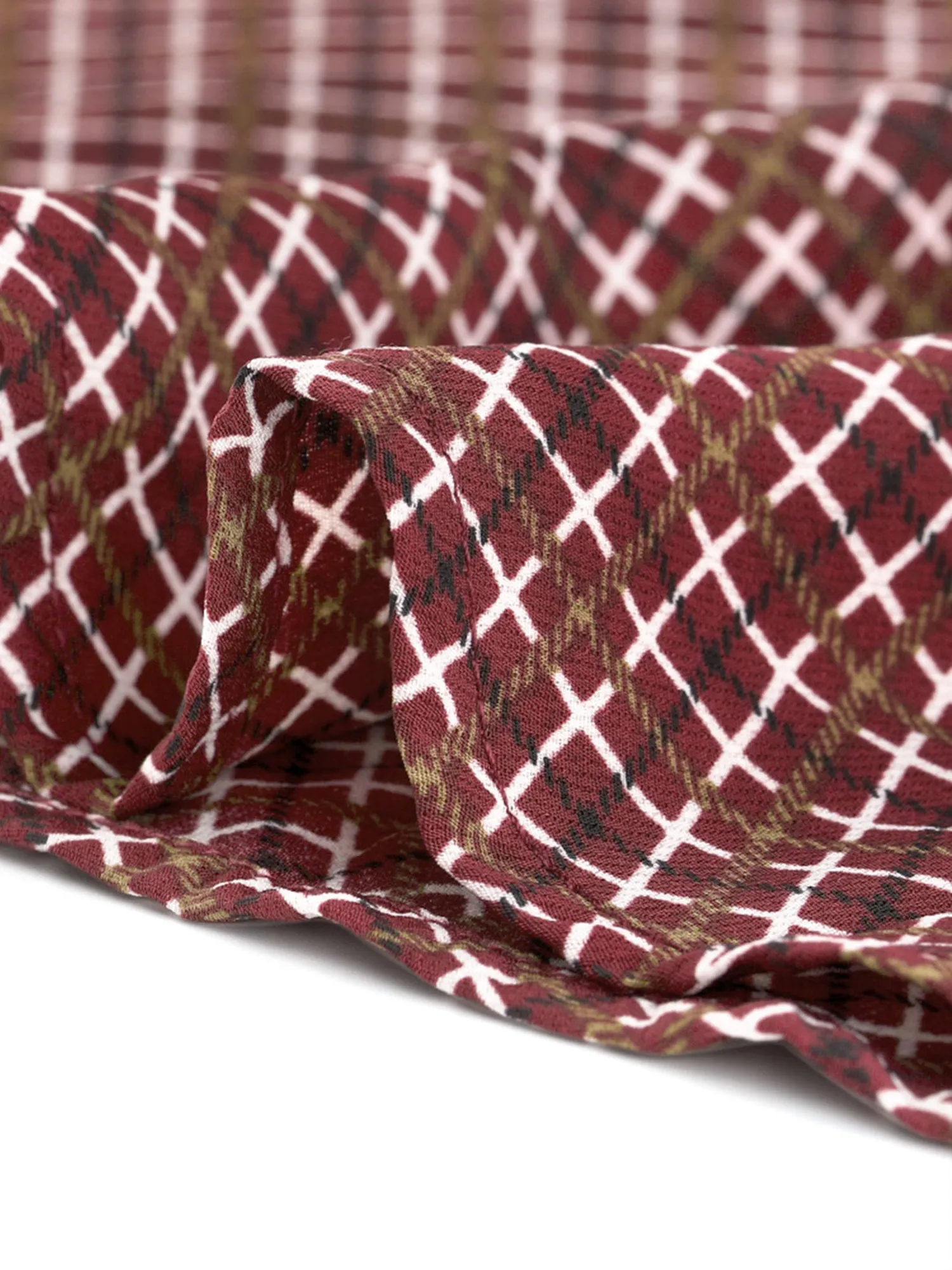 Flowy Casual Short Sleeve Fit and Flare Plaid Dress sold by Allegra K product image thumbnail 5