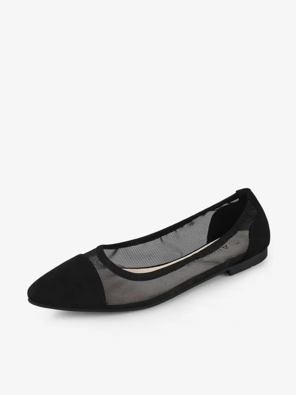 Women's Pointed Toe Slip On Mesh Flats sold by Allegra K