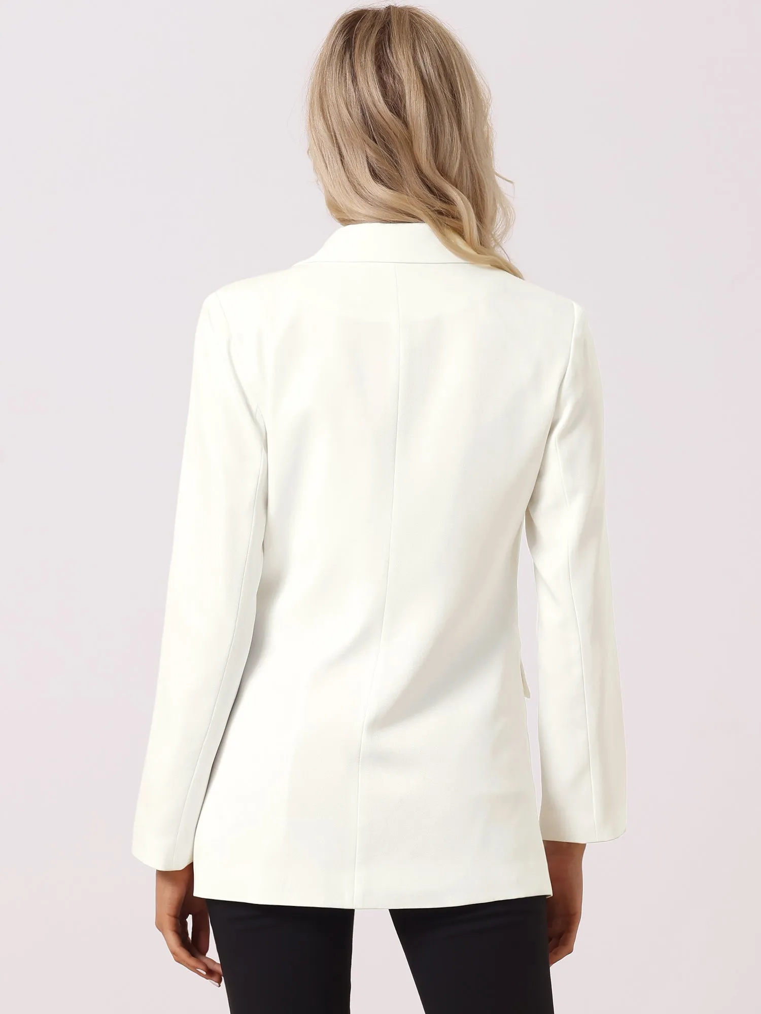 Lapel Collar Dressy Casual Work Office Business Blazer sold by Allegra K product image thumbnail 3