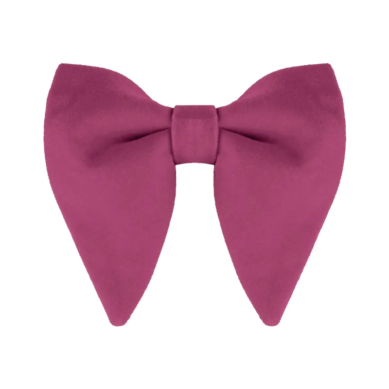 Solid Pre-tied Bow Ties Men Formal Party Prom Bowties Velvet sold by Allegra K