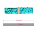 Ladies Shinny Wide Waist Belts Interlock Buckles Sequins Decor Stretchy Belts for Women 2PCS sold by Allegra K
