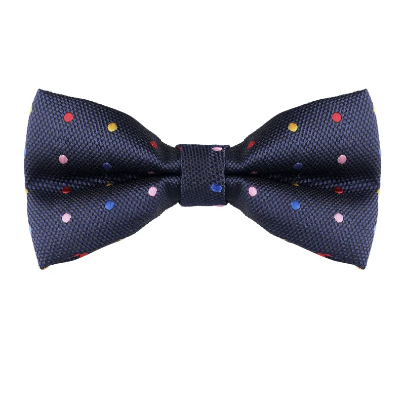 Pre-Tied Adjustable Polka Dot Neck Ties Tuxedo Work Prom Bowtie sold by Allegra K