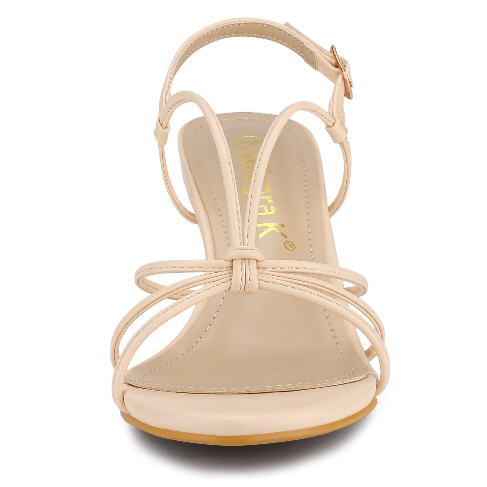 Strappy Slingback Kitten Heel Sandals sold by Allegra K product image thumbnail 4