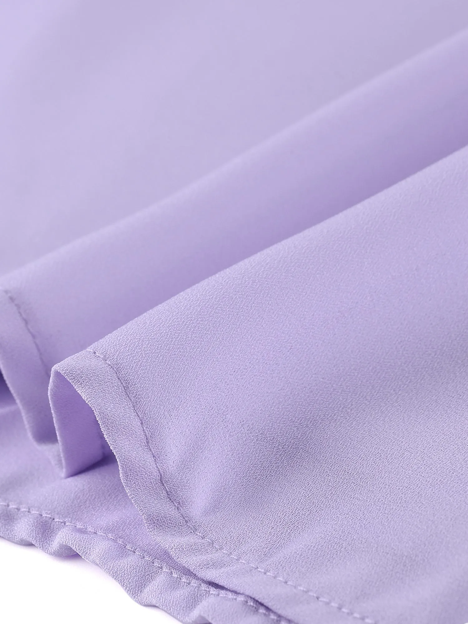 Chiffon Blouse Petal Self Tie Neck Keyhole Cap Sleeve Top sold by Allegra K product image thumbnail 4