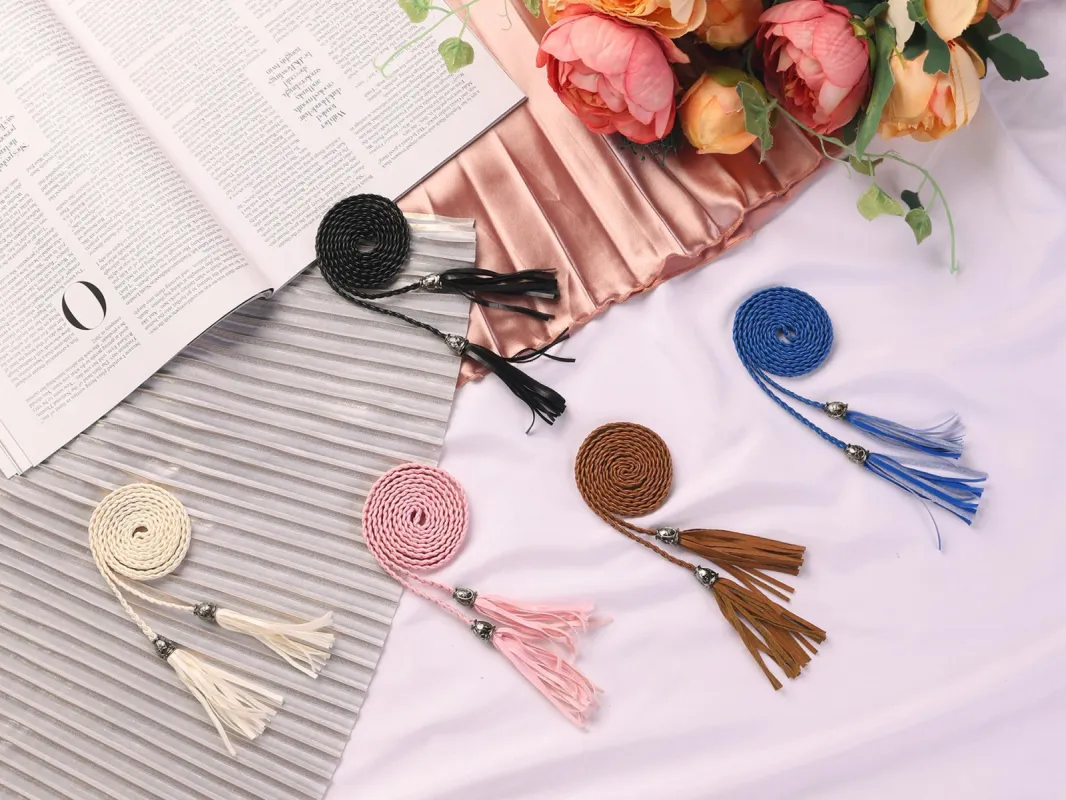 Elegant Notched Lapel Collar Tie Waist Long Sleeve Shirt Dress sold by Allegra K