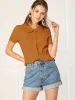 Peter Pan Collar Button Down Soft Shirt Blouse sold by Allegra K