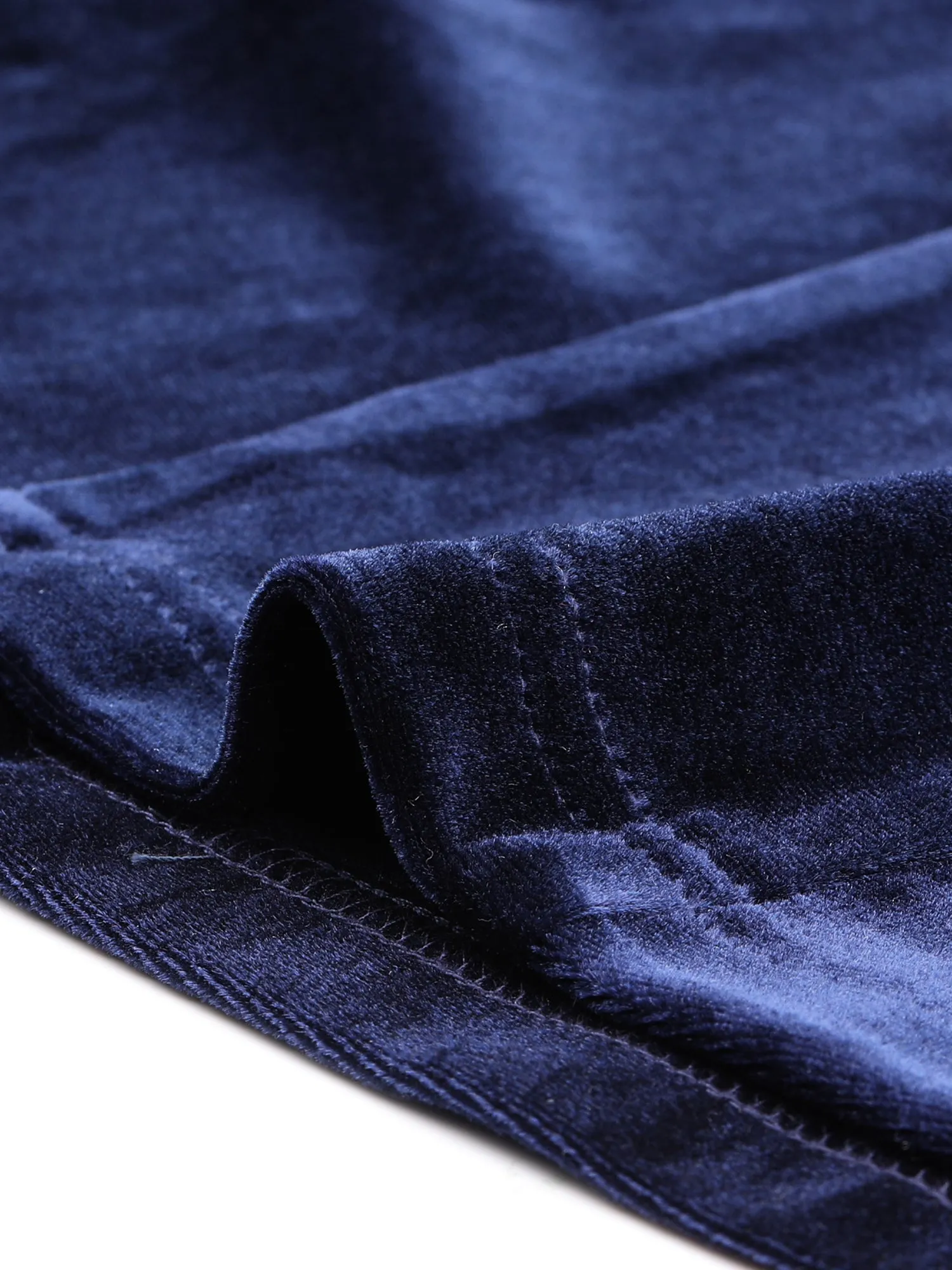 Feminine Bodycon Elastic Waist Velvet Fishtail Mermaid Skirt sold by Allegra K product image thumbnail 4