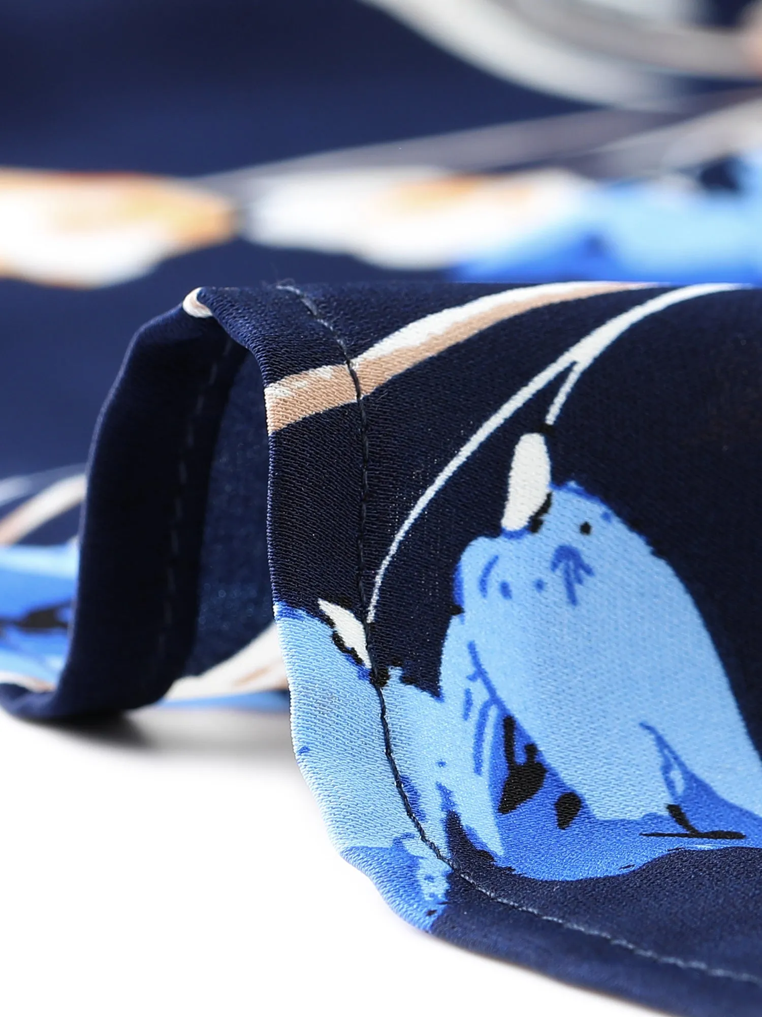 Floral Square Neck Ruched Puff Sleeve Split Midi Dress sold by Allegra K product image thumbnail 5