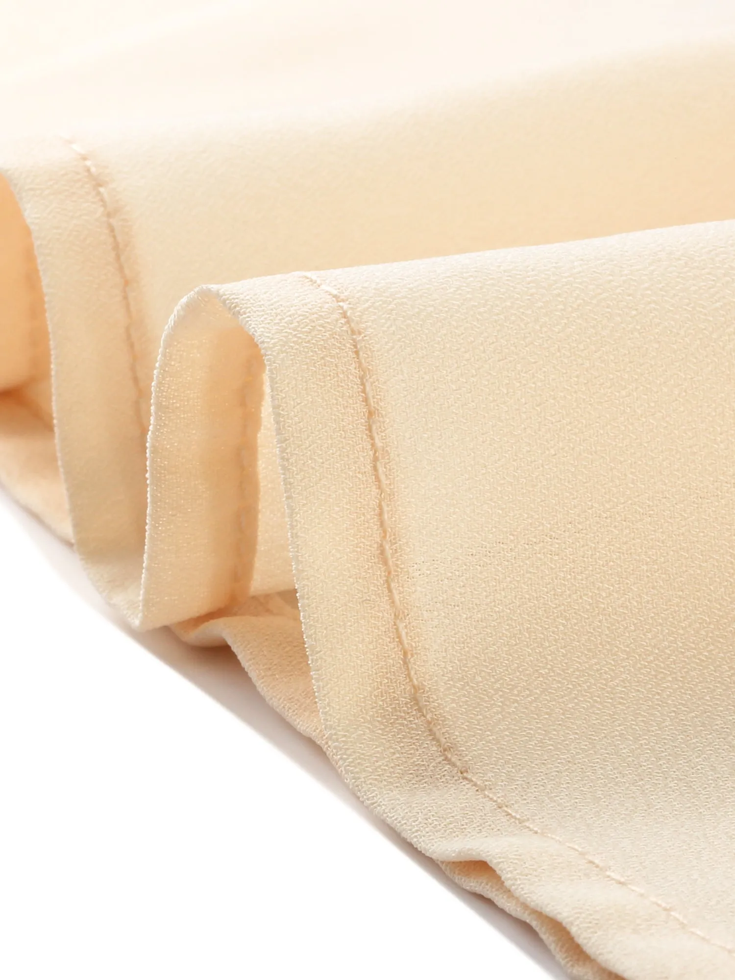 Chiffon Solid Color Flowy A-Line Puff Sleeve Elegant Smocked Dress sold by Allegra K product image thumbnail 5