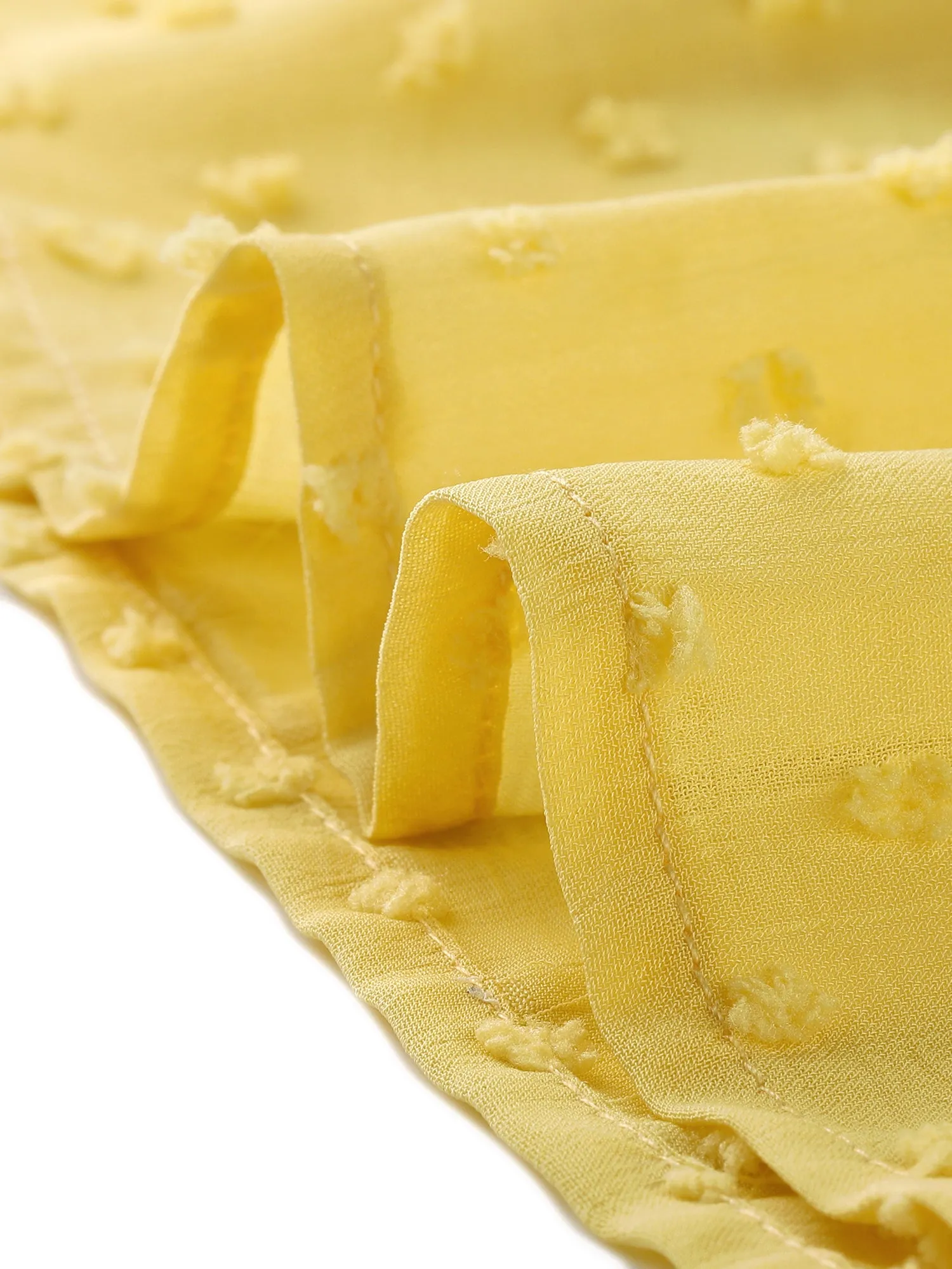 Swiss Dots Ruffle Collar Swing A-line Tiered Dress sold by Allegra K product image thumbnail 5