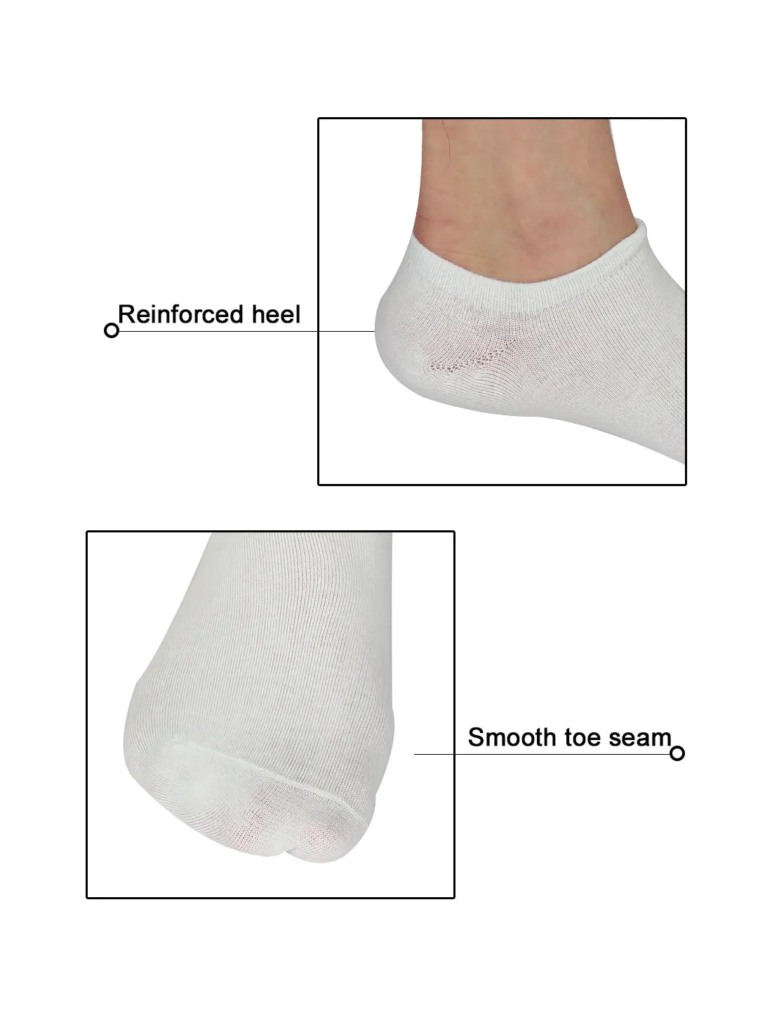 Elastic Cuff Low Cut Design Ankle Socks 10 Pairs sold by Allegra K product image thumbnail 3