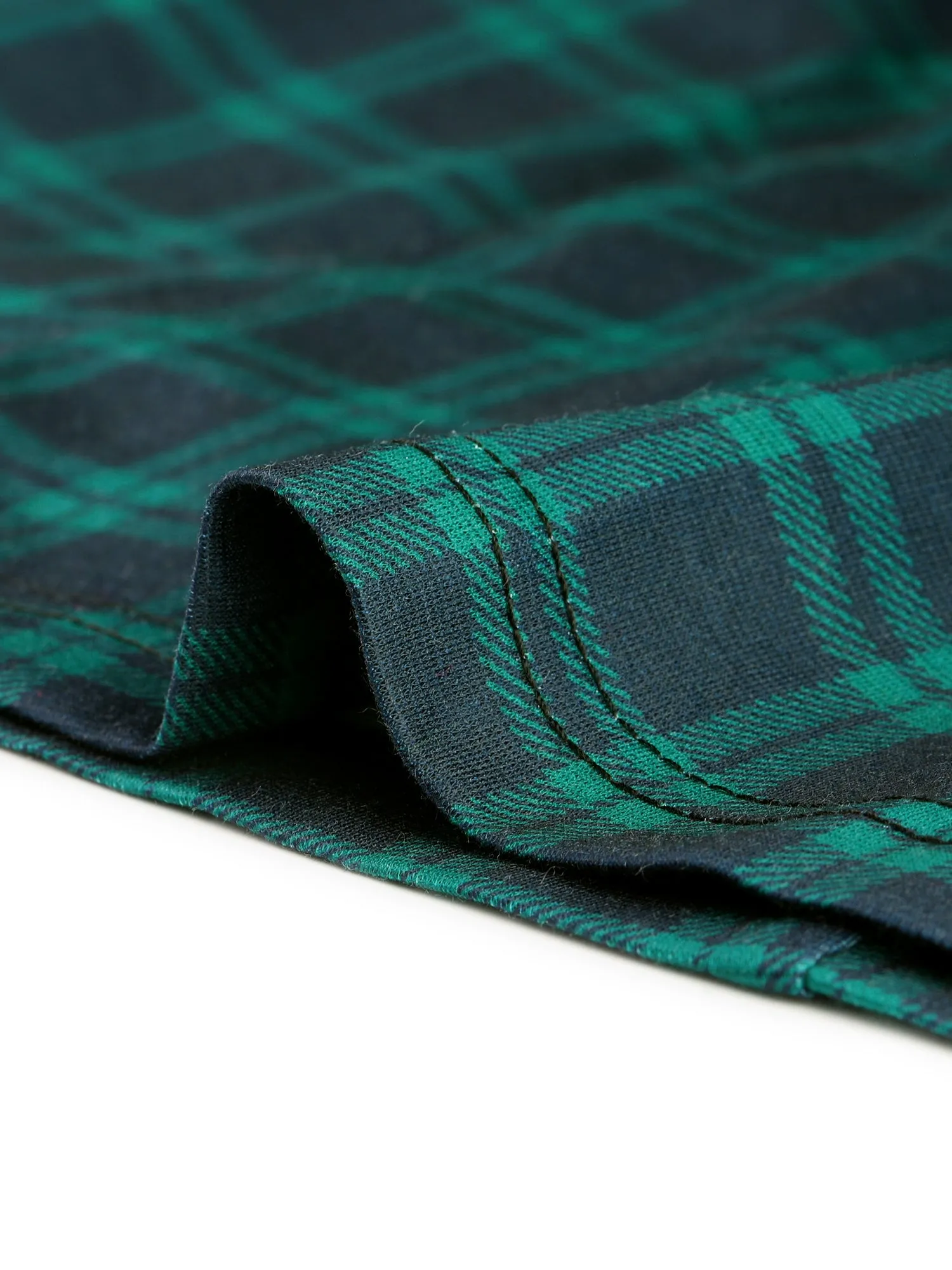 Peter Pan Collar Fit and Flare Mini Plaid Tartan Dress sold by Allegra K product image thumbnail 5