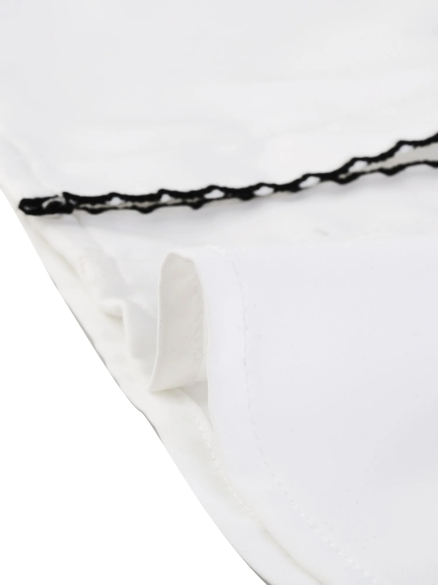 Casual Sweetheart Neck Button Front Contrast Trim Chiffon Blouse sold by Allegra K product image thumbnail 5