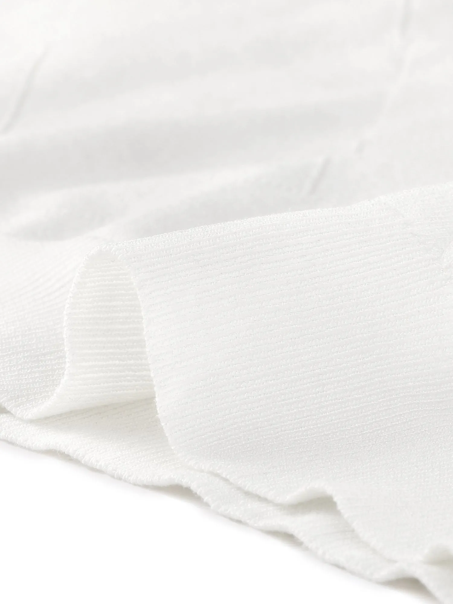 Knit Crop Top Short Sleeves Button Down V Neck Ruffle Sweater Blouse sold by Allegra K product image thumbnail 5