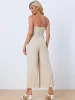 Casual Spaghetti Strap Cut Out Wide Leg Jumpsuit sold by Allegra K