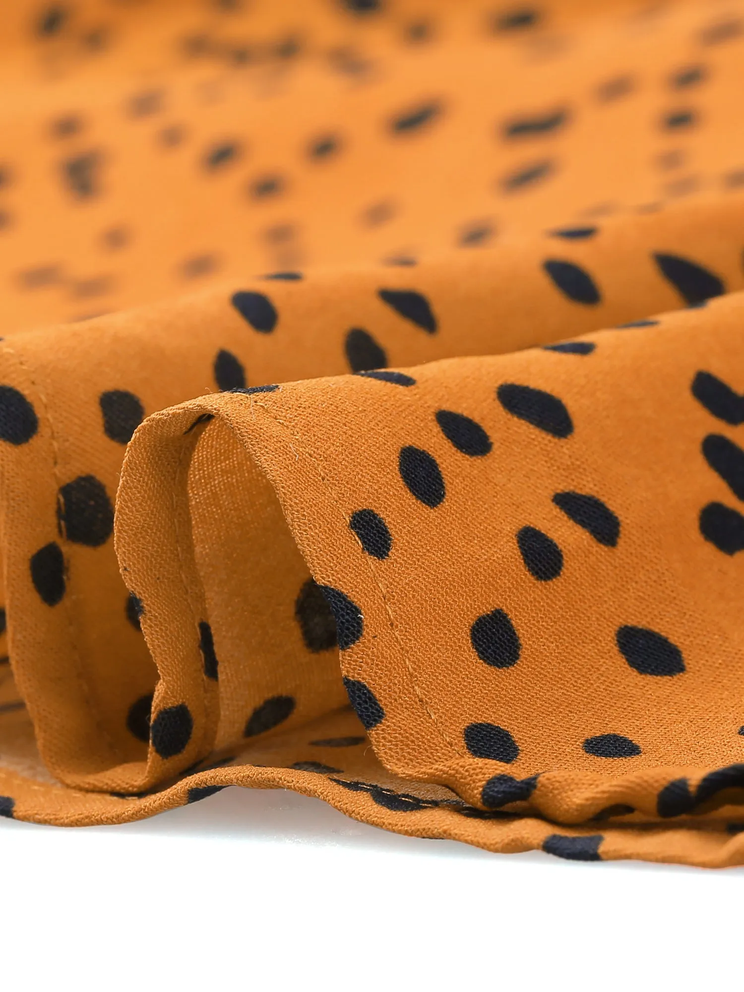 Sleeveless Polka Dots Midi Shirt Dress sold by Allegra K product image thumbnail 5