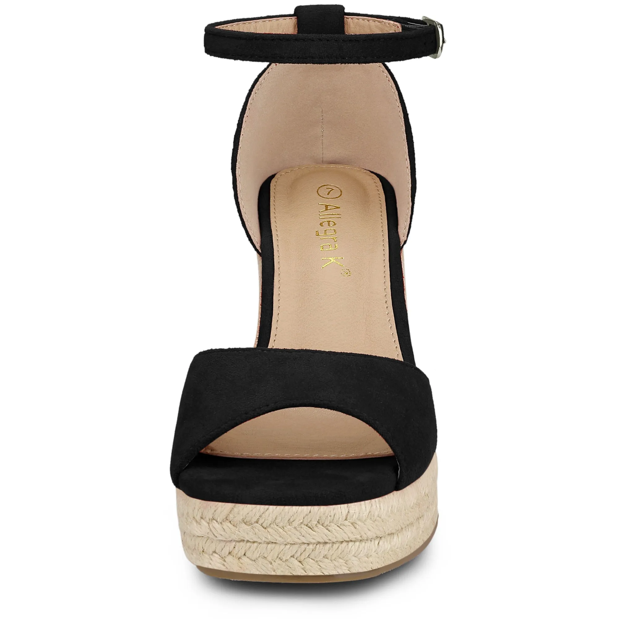 Espadrille Platform Ankle Strap Wedge Heel Sandals sold by Allegra K product image thumbnail 4