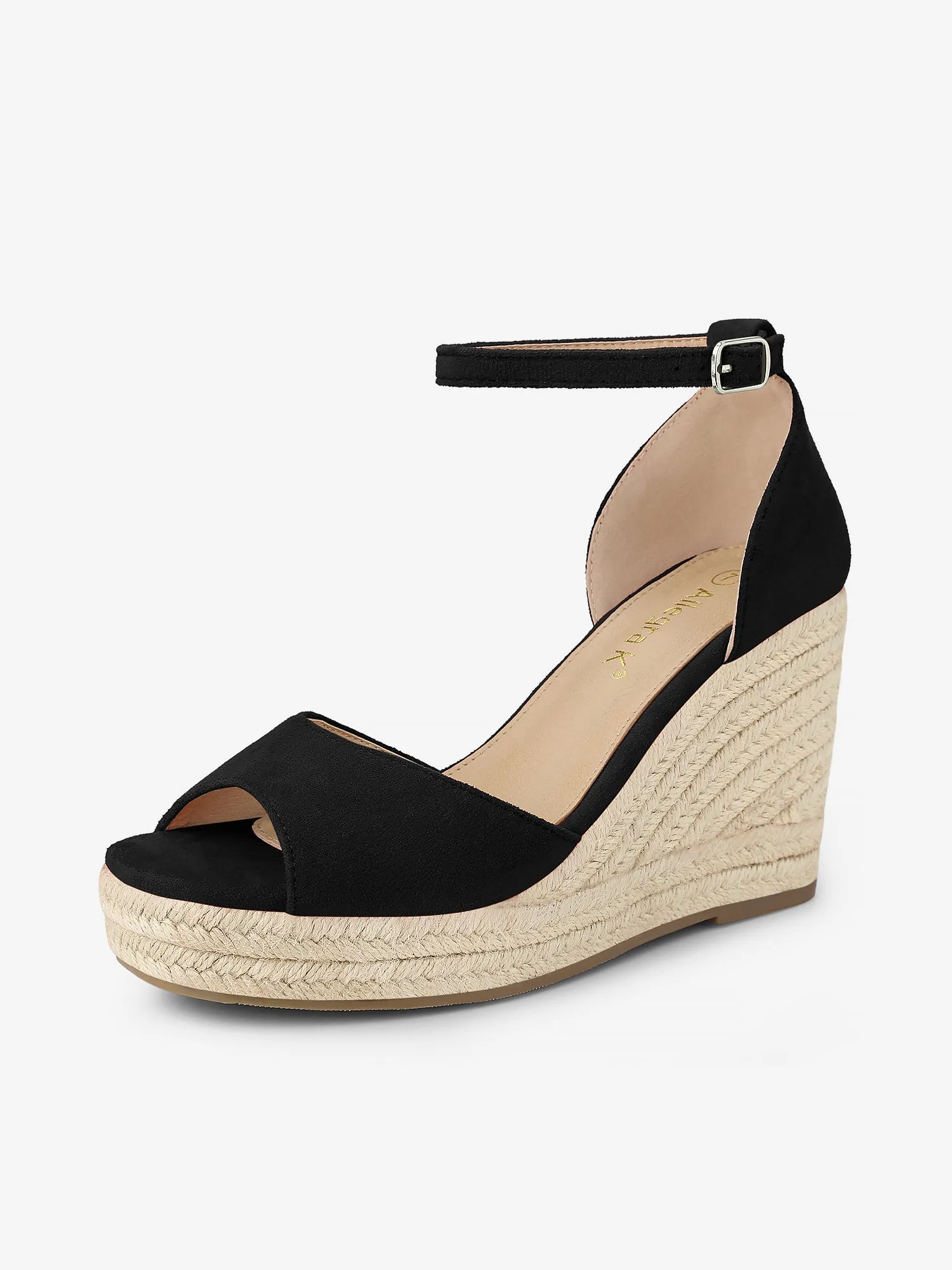 Espadrille Platform Ankle Strap Wedge Heel Sandals sold by Allegra K