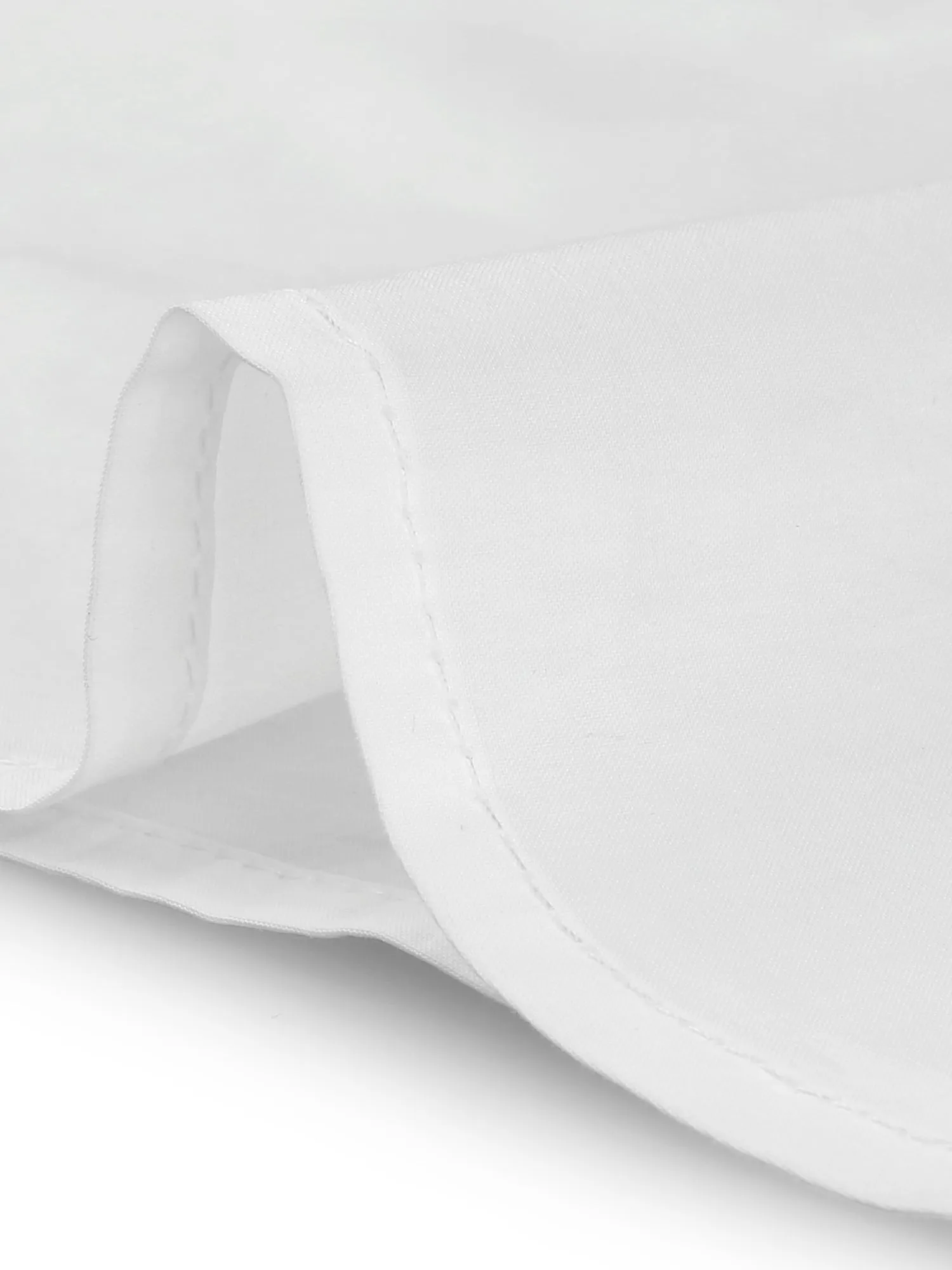 Ruffle Frilled Crochet Lace Panel Mock Neck Short Sleeve Shirt Blouse sold by Allegra K product image thumbnail 5