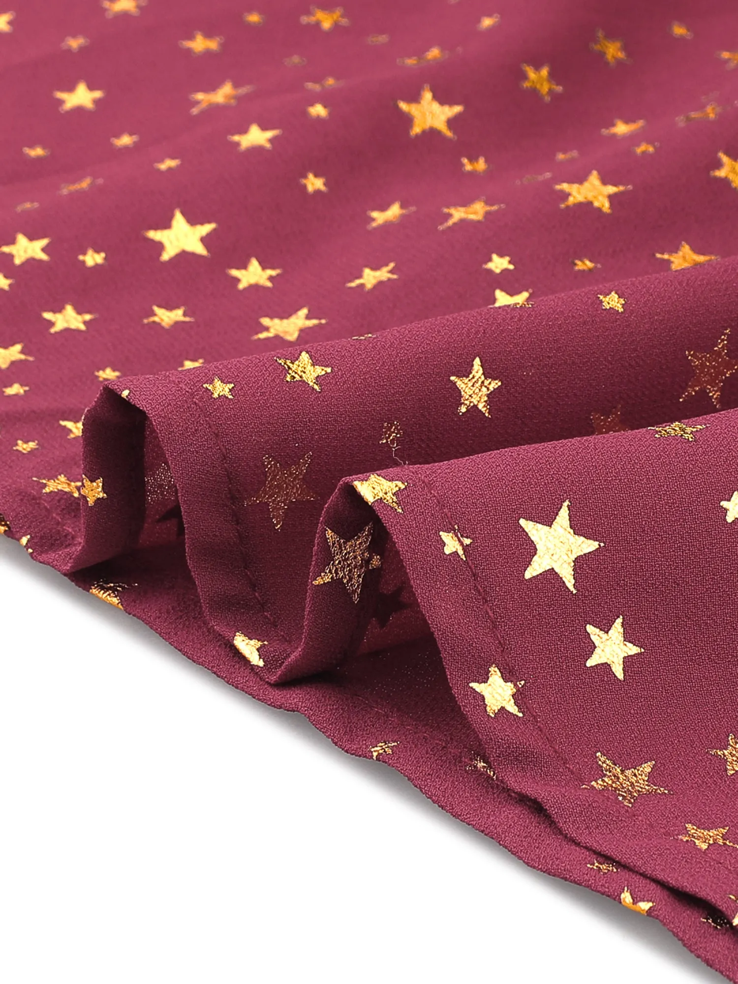 Mock Neck Sheer Vintage Flared Gilding Metallic Shiny Star Party Dress sold by Allegra K product image thumbnail 4