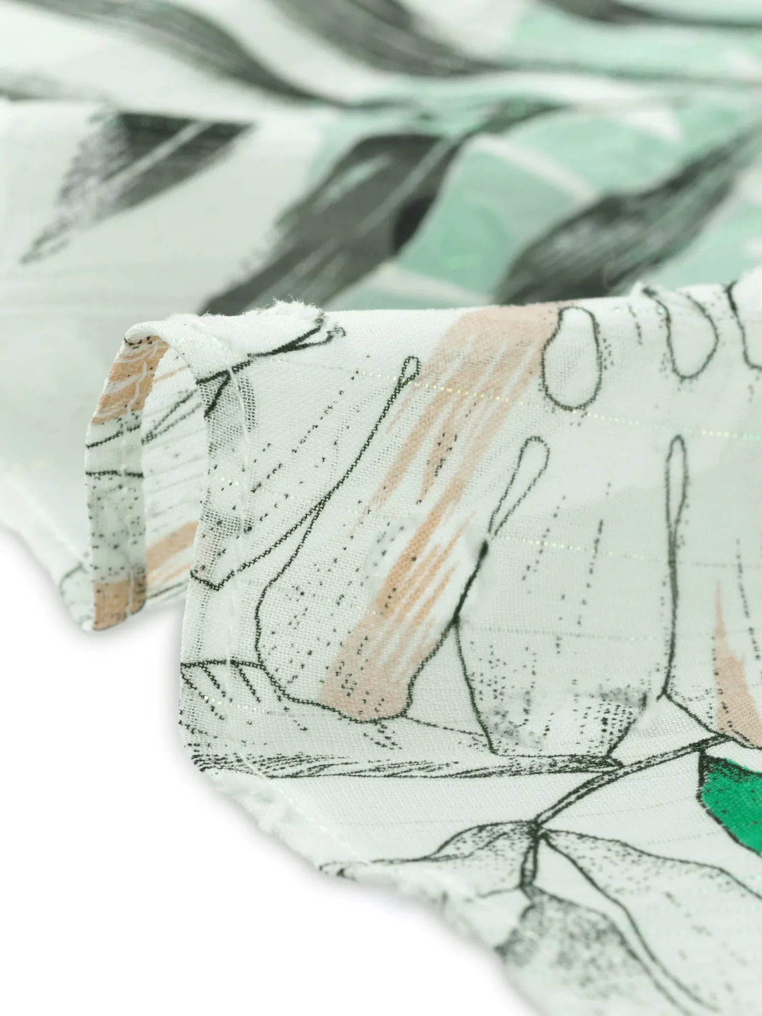 Hawaiian Tropical Print Tie Waist V Neck Short Sleeve Peplum Wrap Top sold by Allegra K product image thumbnail 4