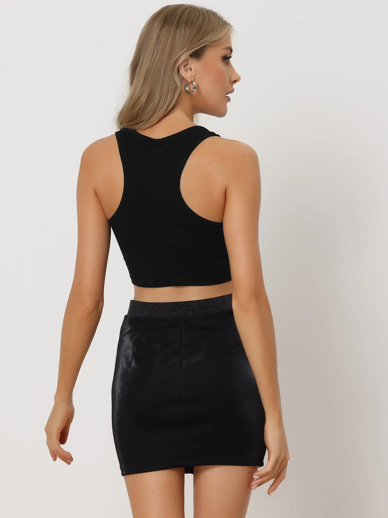 Sleeveless Summer Casual Tassel Cropped Top sold by Allegra K product image thumbnail 3