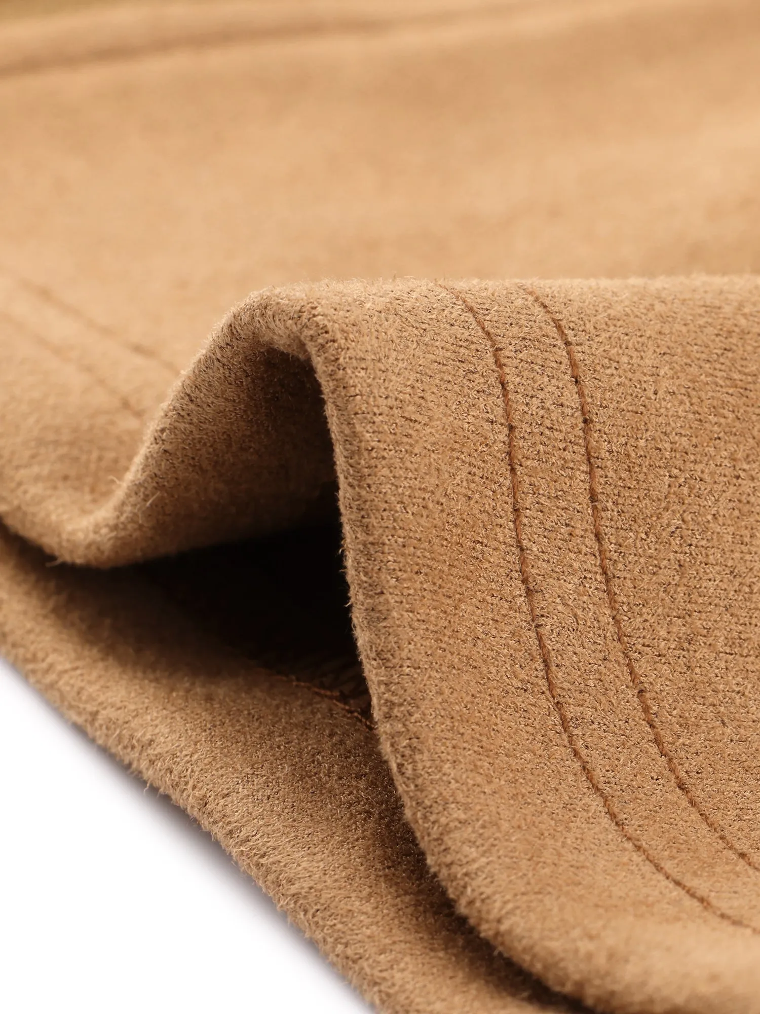 Faux Suede Jacket Short Zip Up Motorcycle Biker Coat sold by Allegra K product image thumbnail 5