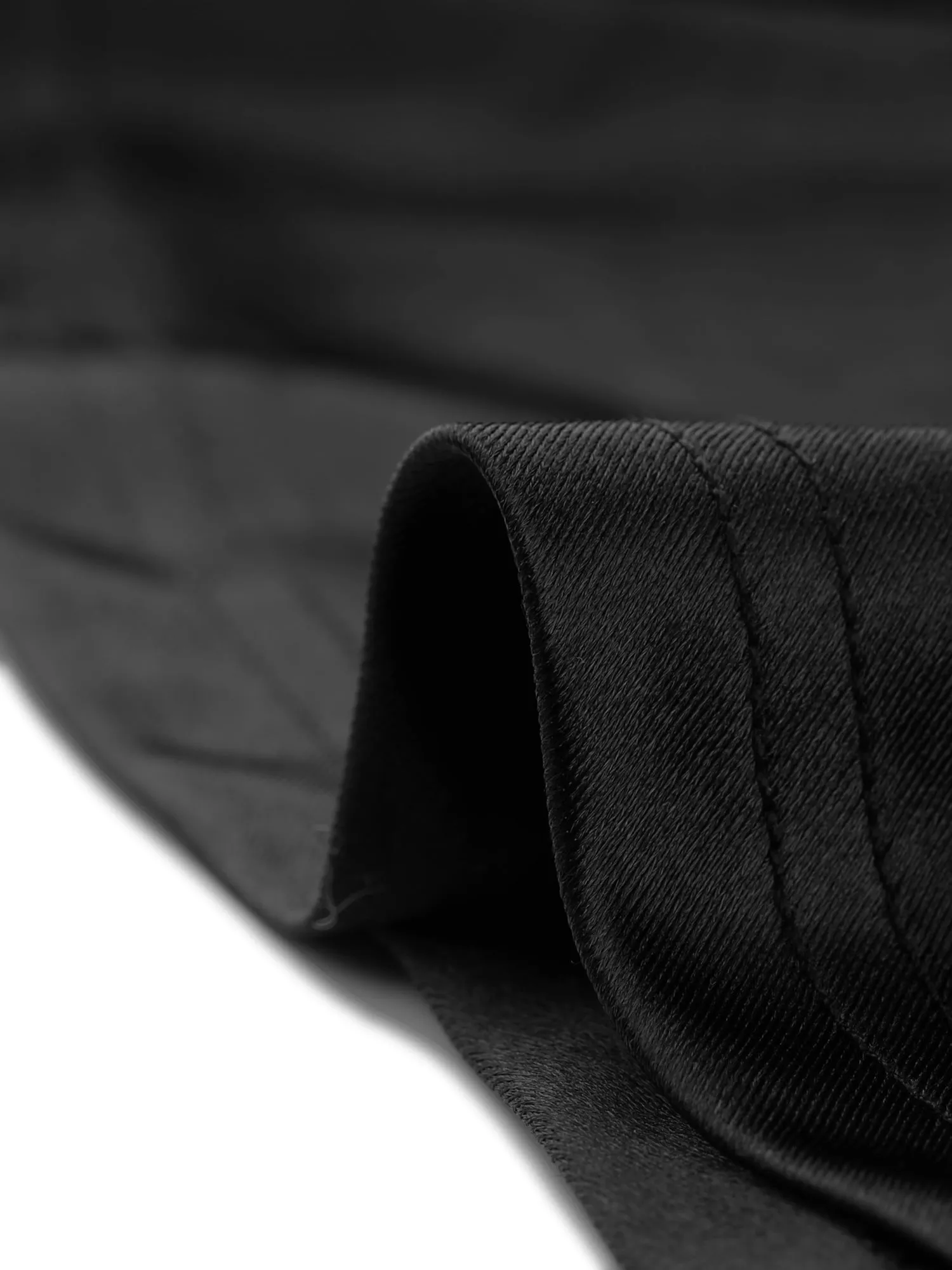 Satin Ruched Split Thigh High Waist Asymmetrical Bodycon Skirt sold by Allegra K product image thumbnail 5