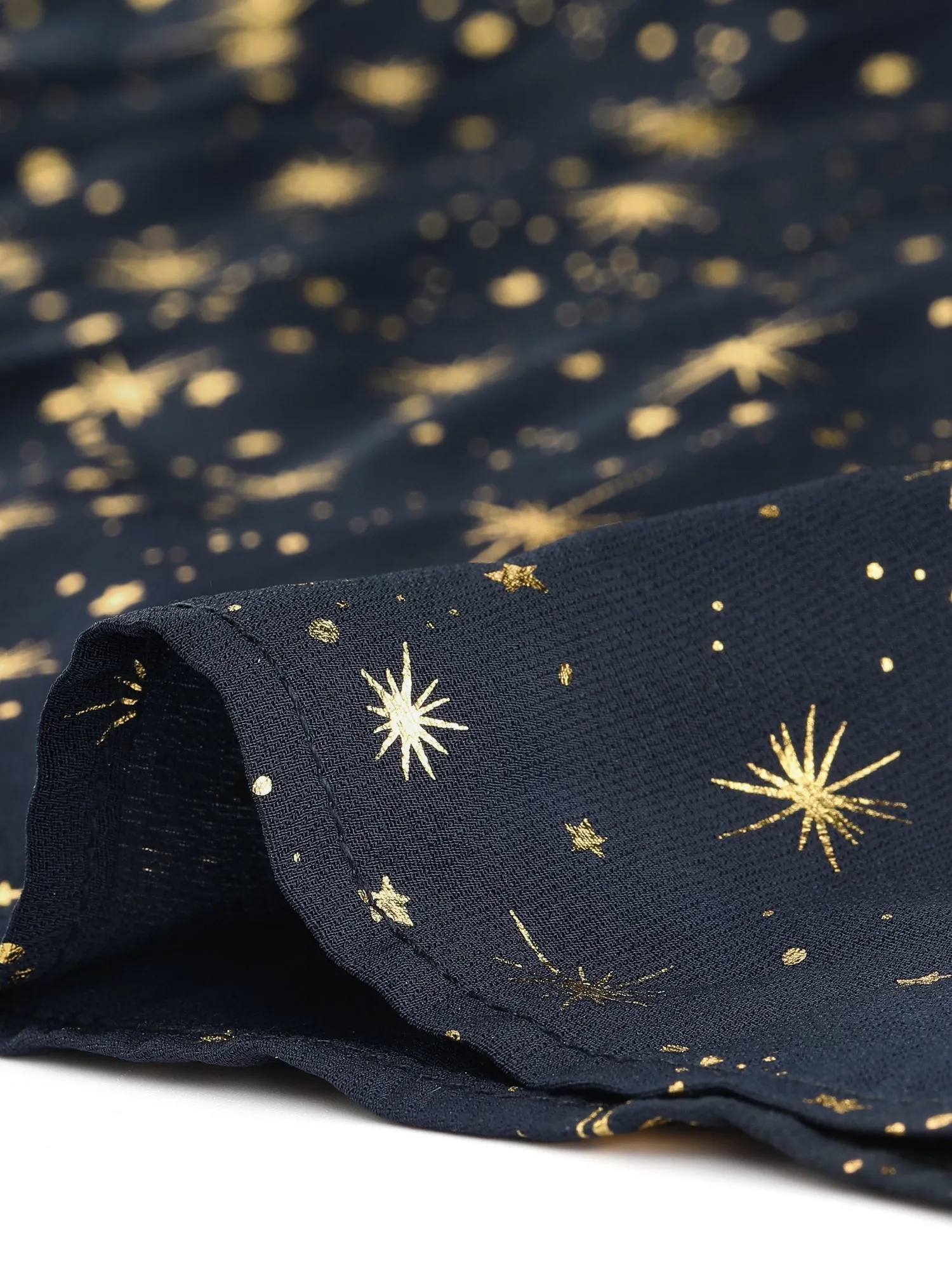 Printed Casual Square Neck Short Sleeve Fit and Flare Dress sold by Allegra K product image thumbnail 5