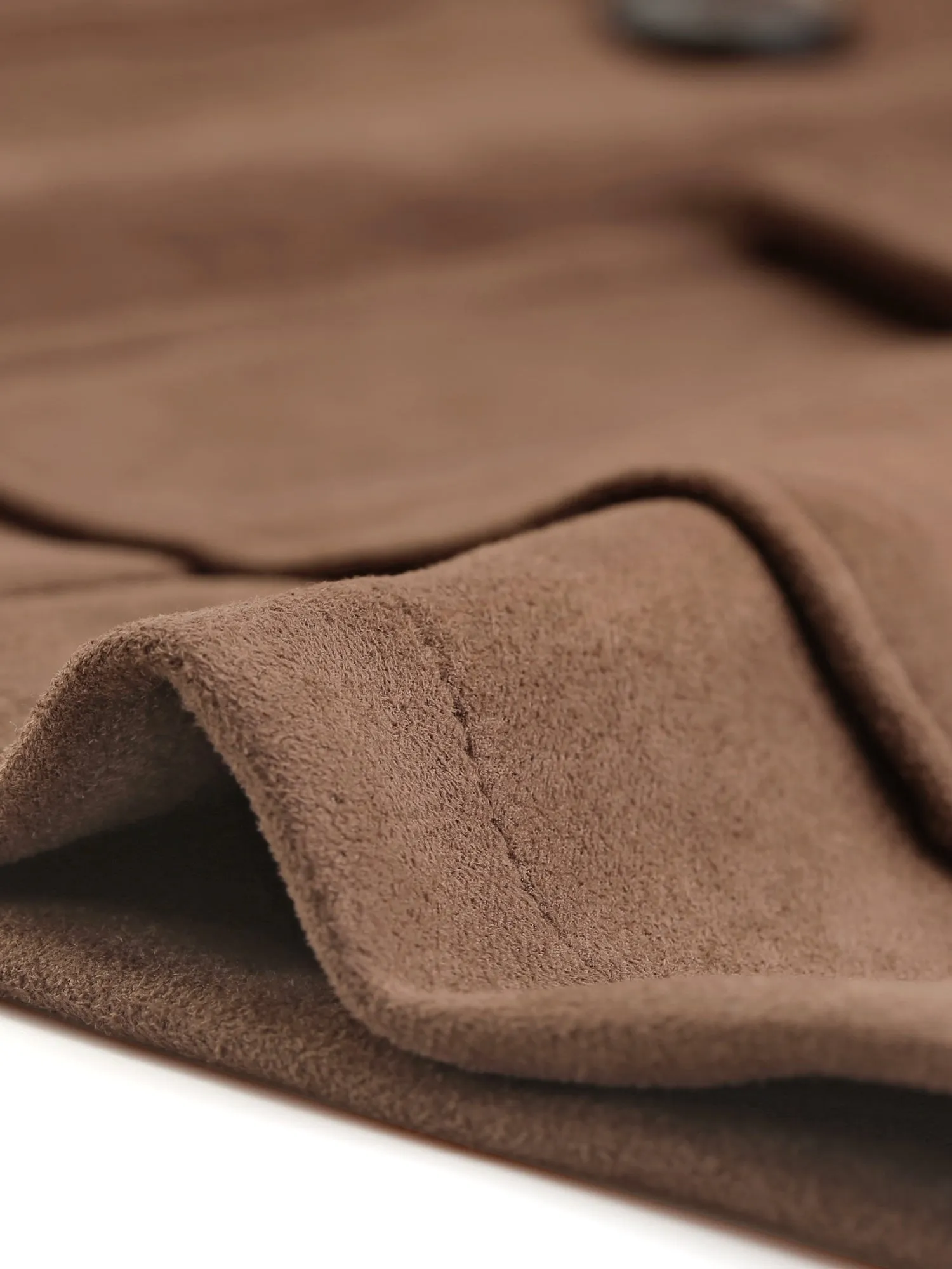 Faux Suede Blazer Belted Lapel Outwear Single Breasted Work Jacket sold by Allegra K product image thumbnail 5