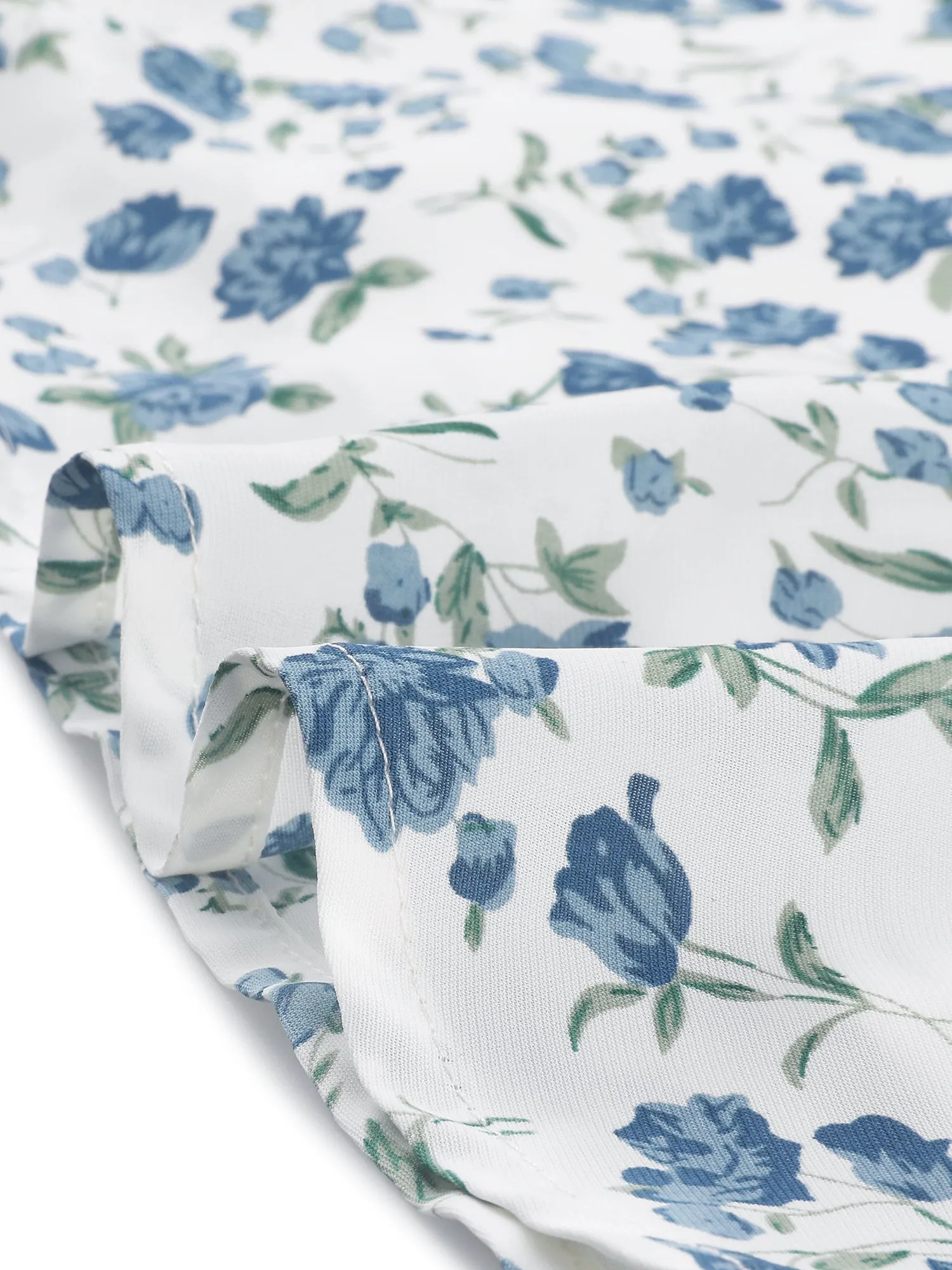 Summer Floral Square Neck Puff Sleeve Ditsy Bubble Mini Dress sold by Allegra K product image thumbnail 5