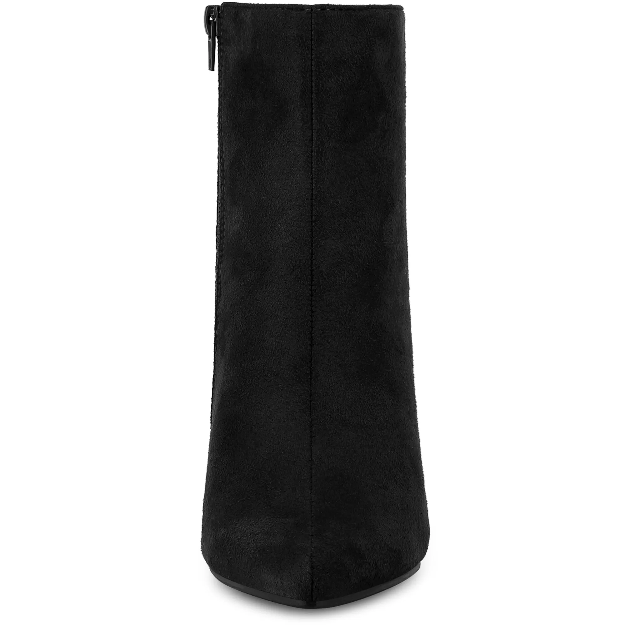 Women's Pointed Toe Side Zip Block Heel Ankle Boots sold by Allegra K product image thumbnail 2