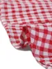 Summer Gingham Tops Square Neck Ruffle Cap Sleeve Blouse sold by Allegra K