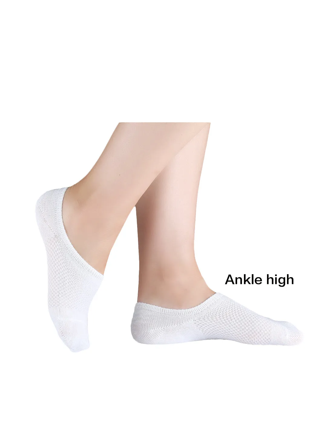No Show Socks Nonslip Ankle Low Cut Cotton Mesh Breathable 5 Pairs sold by Allegra K product image thumbnail 4