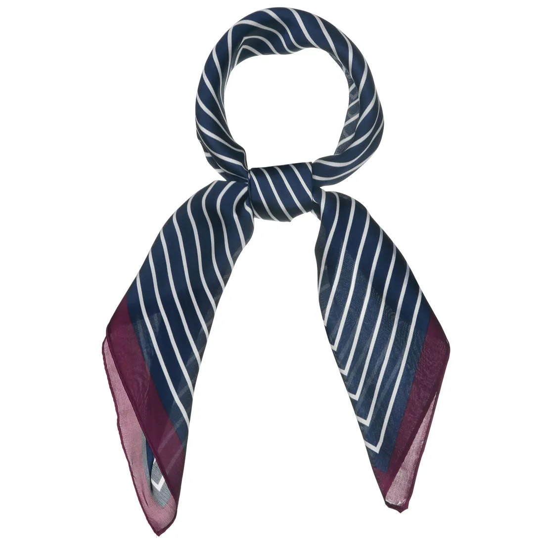 Stripe Print Square Scarves Kerchief Neckerchief Headband sold by Allegra K